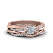 heart-shaped-Infinity-twist-diamond-matching-bridal-set-in-14K-rose-gold-FD8253HT-NL-RG